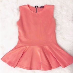 Flattering Peach Peplum top